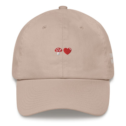 Mushroom Love Emoji - Dad hat