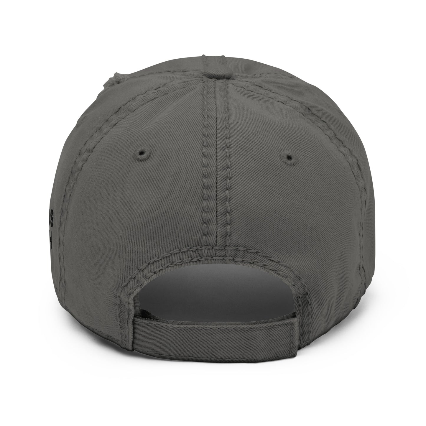 MUSH University - Distressed Dad Hat (Black Stitching)