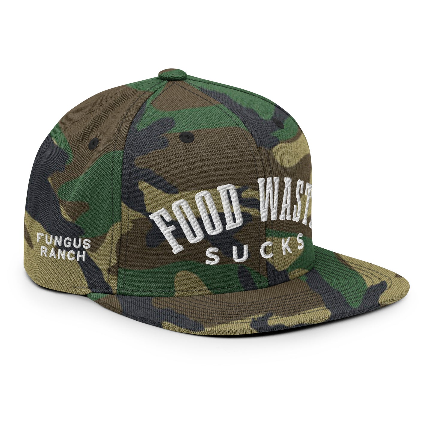 Food Waste Sucks Camo Snapback Hat