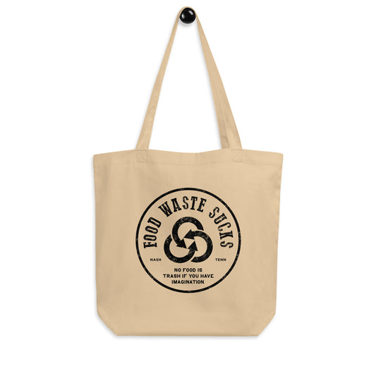 Food Waste Sucks Seal - Eco Tote Bag (Oyster)